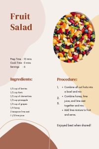 Fruit Salad Recipe